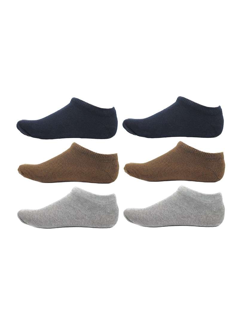 men pack of 3 solid ankle length  sock