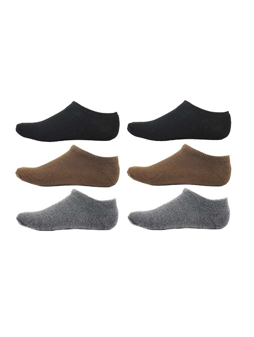 men pack of 3 solid ankle length  sock - 17287598 -  Zoom Image - 0