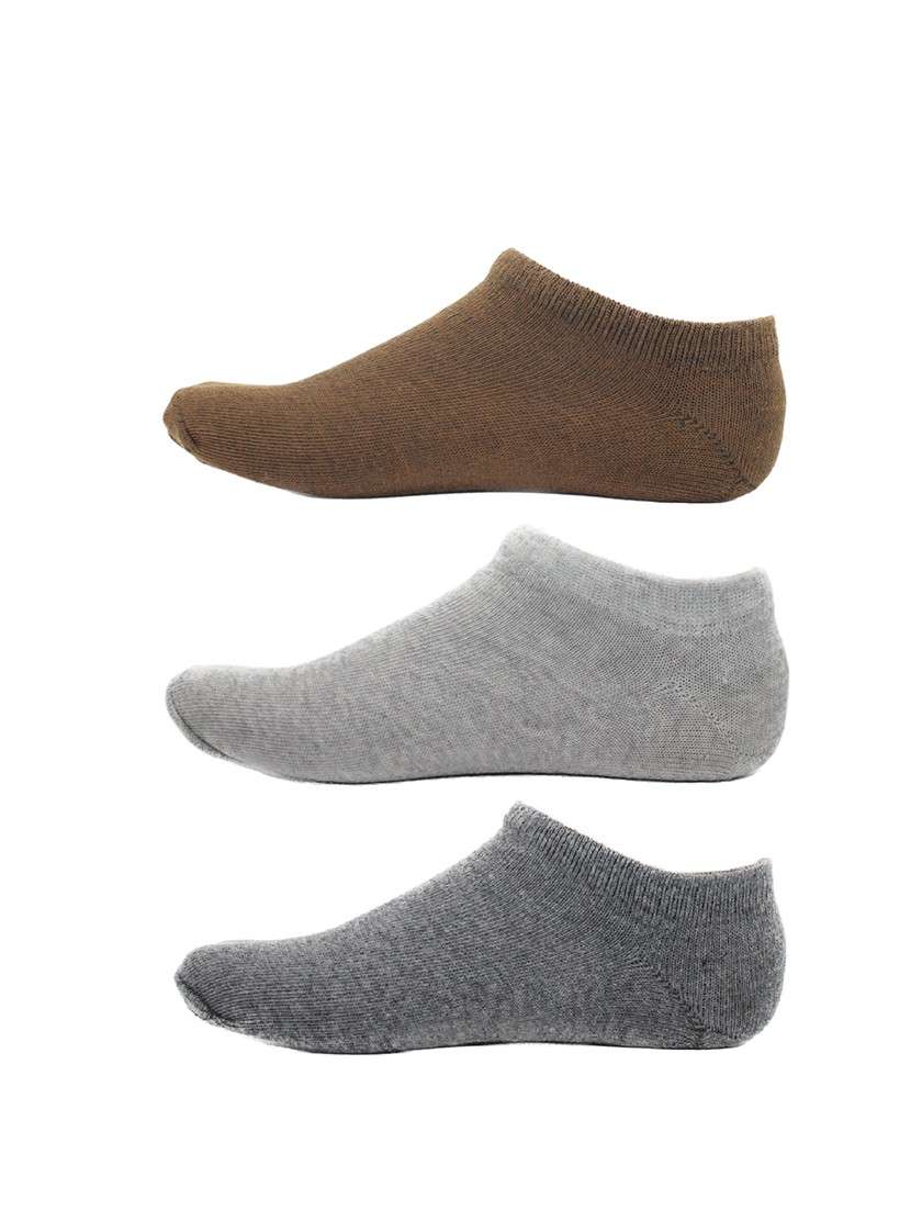 men pack of 3 solid no show sock