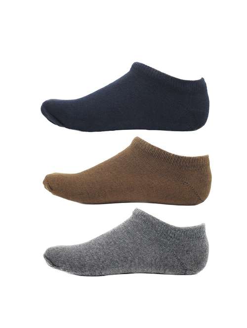 men pack of 3 solid ankle length  sock - 17287618 -  Standard Image - 0