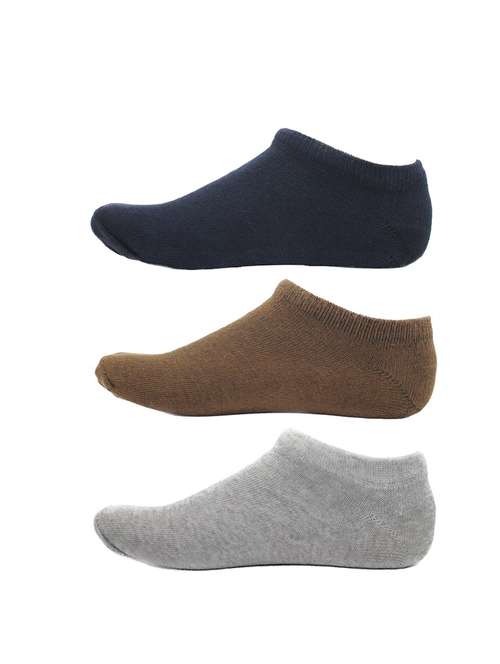 men pack of 3 solid ankle length  sock - 17287619 -  Standard Image - 0