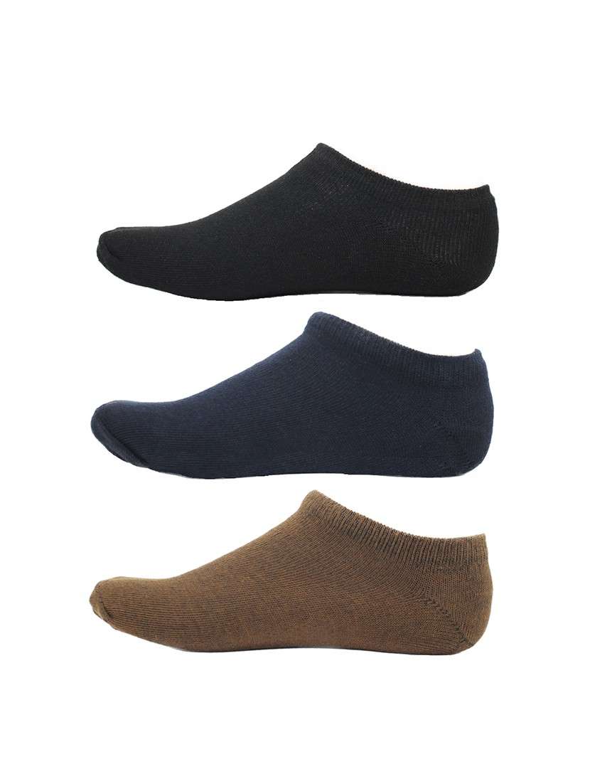 men pack of 3 solid ankle length  sock - 17287629 -  Zoom Image - 0