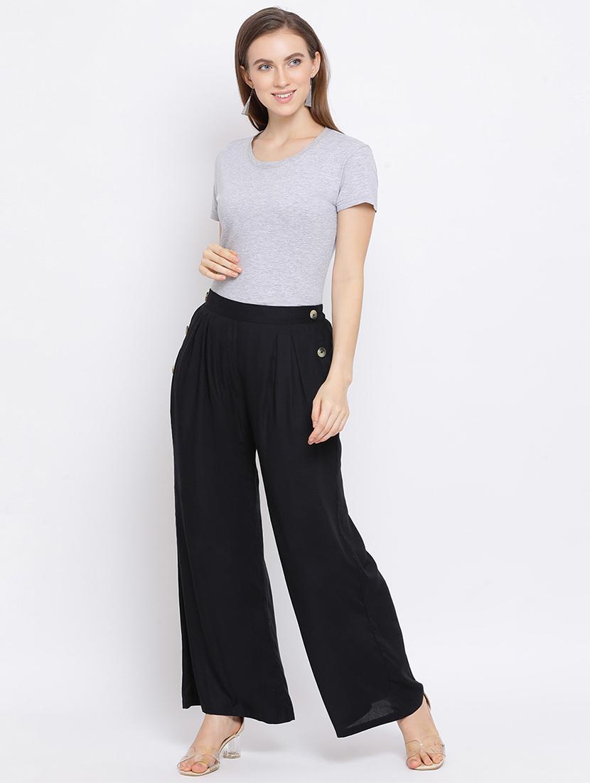 high rise pleated trousers - 17288457 - Standard Image - 3