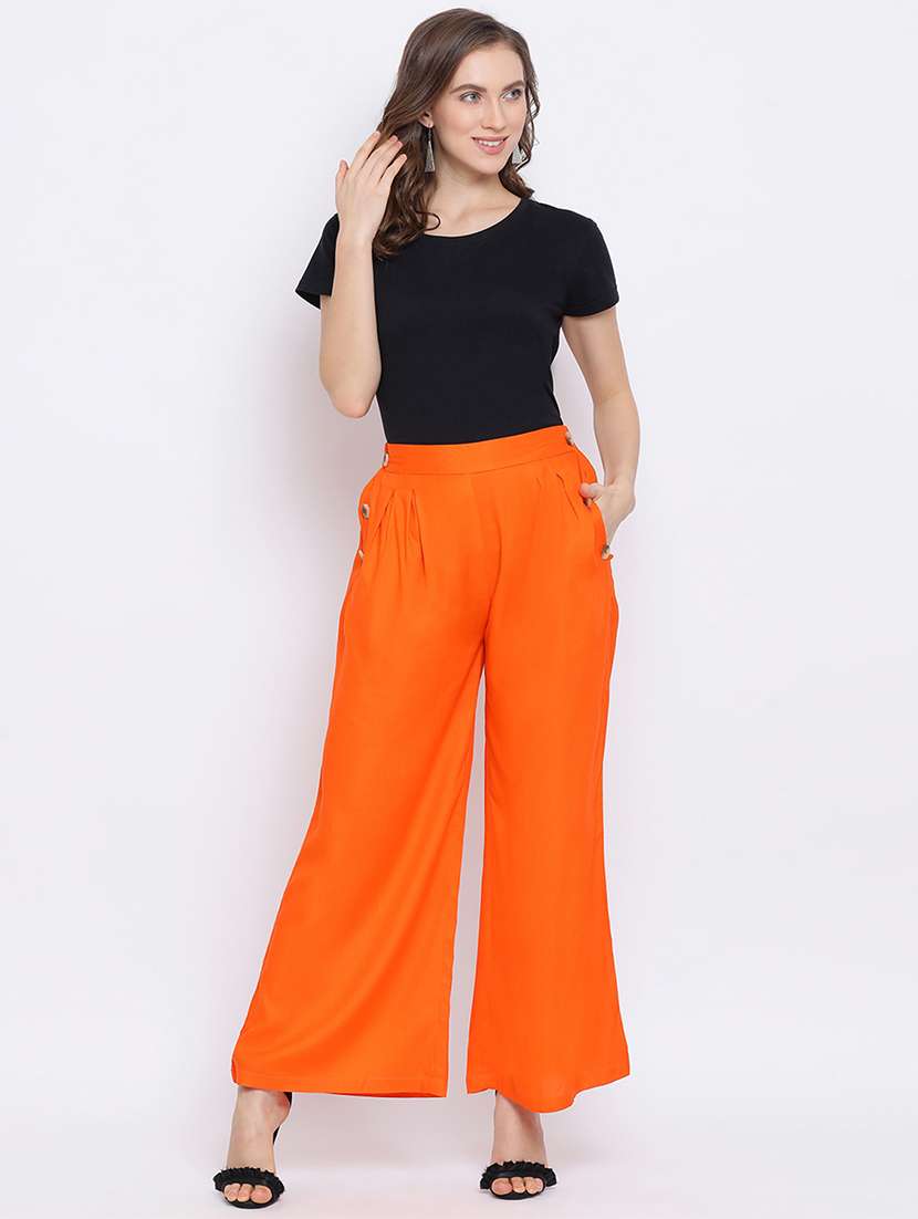 high rise pleated trousers - 17288458 - Standard Image - 3