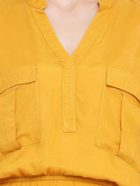 pocket detail a-line dress - 17288478 -  Standard Image - 3