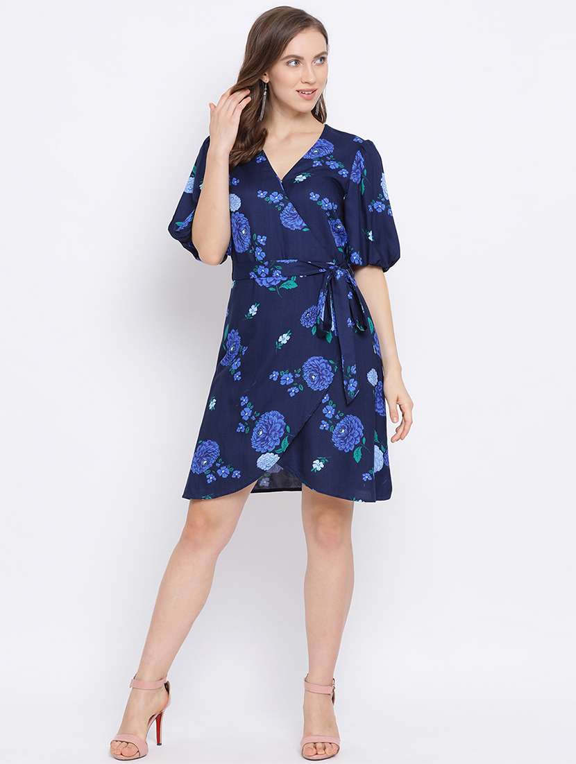 women's wrap floral dress - 17288481 - Standard Image - 3