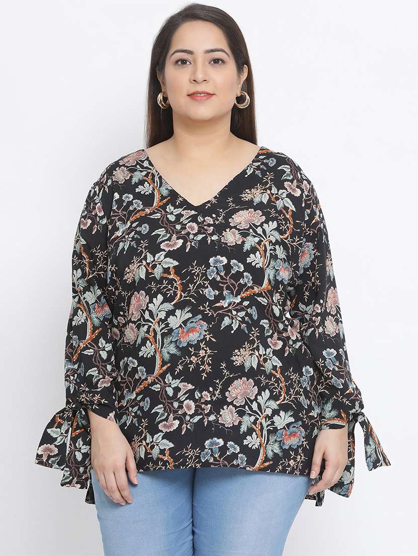 women's a line v neck top - 17288514 -  Zoom Image - 0