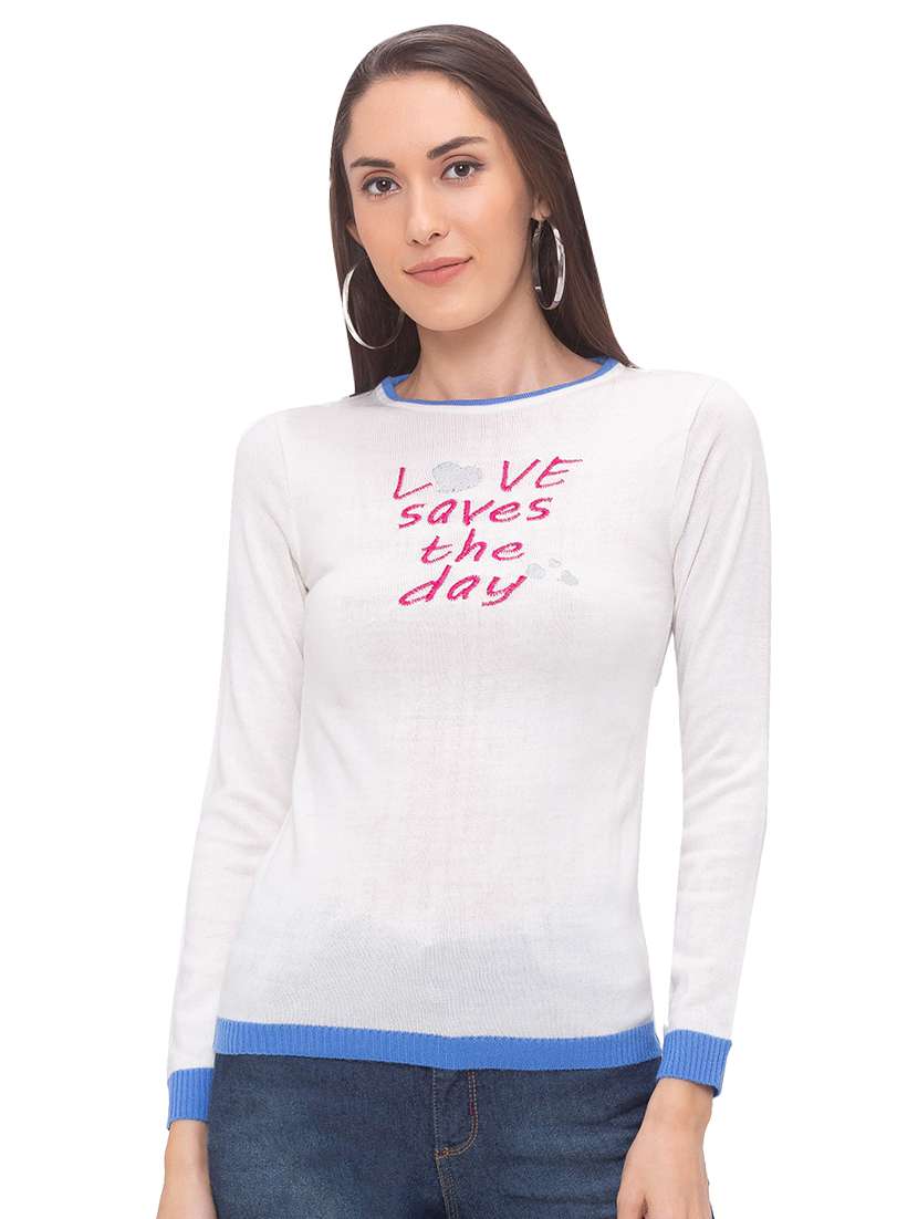 white cotton regular top - 17289225 - Zoom Image - 0