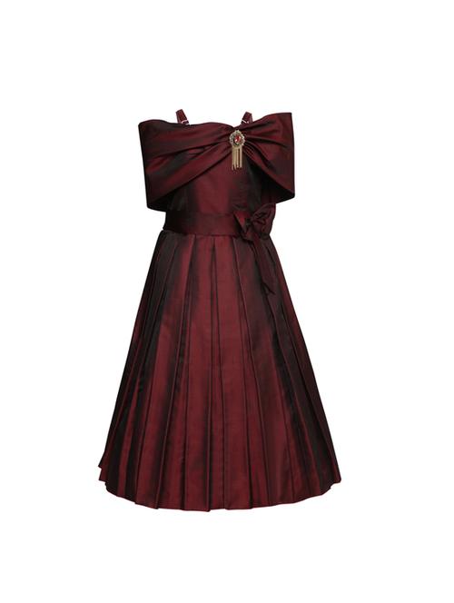 red satin party gown - 17289460 -  Standard Image - 0