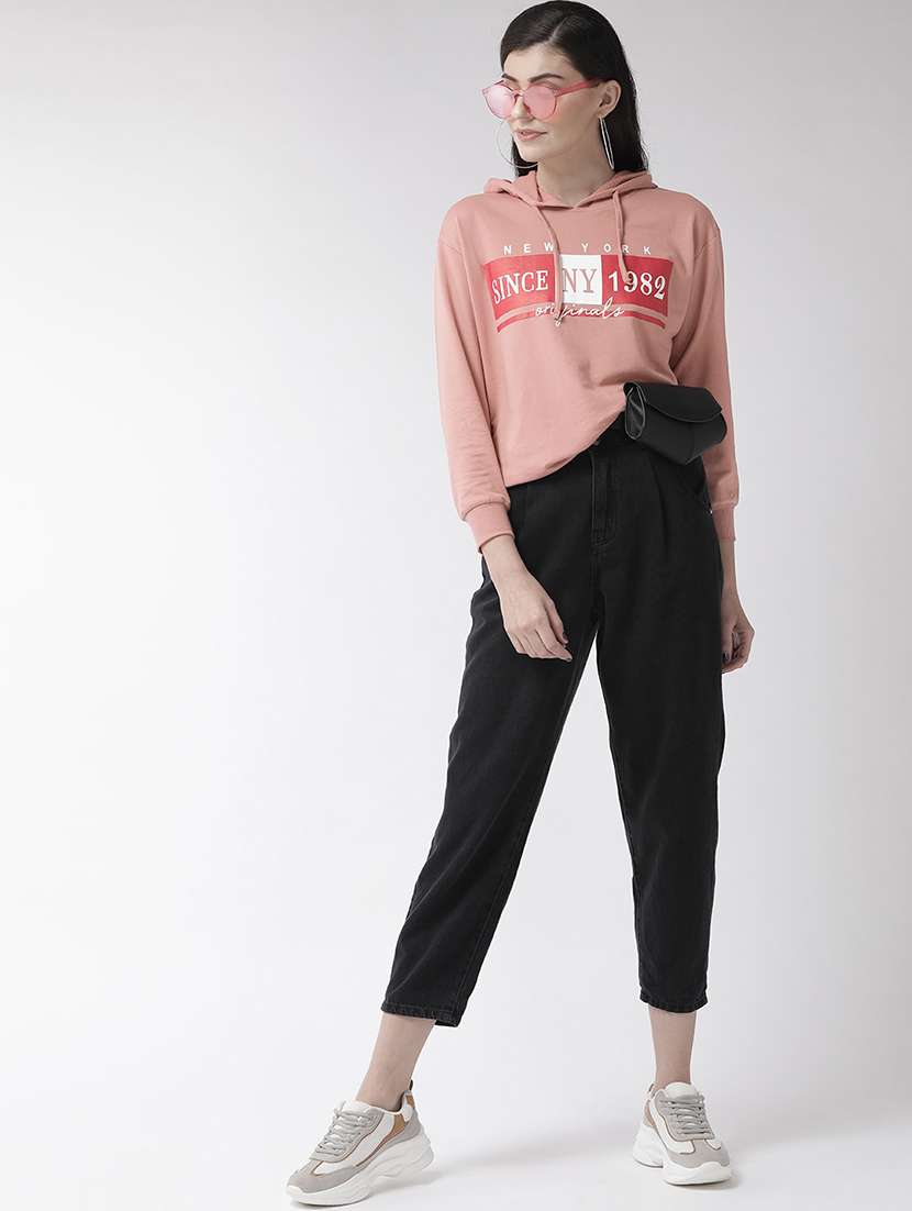 women chest print long sleeve sweatshirt - 17289465 -  Standard Image - 3