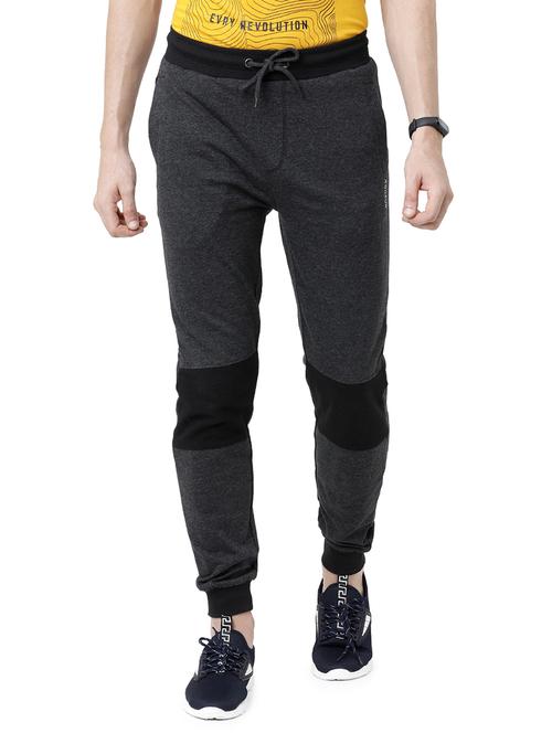 grey color block jogger - 17289695 -  Standard Image - 0