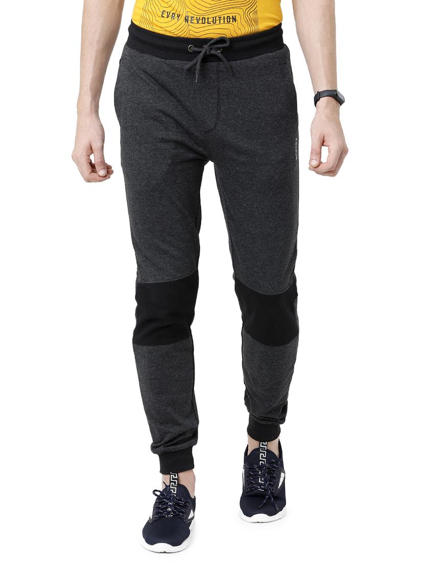 grey color block jogger - 17289695 -  Zoom Image - 0