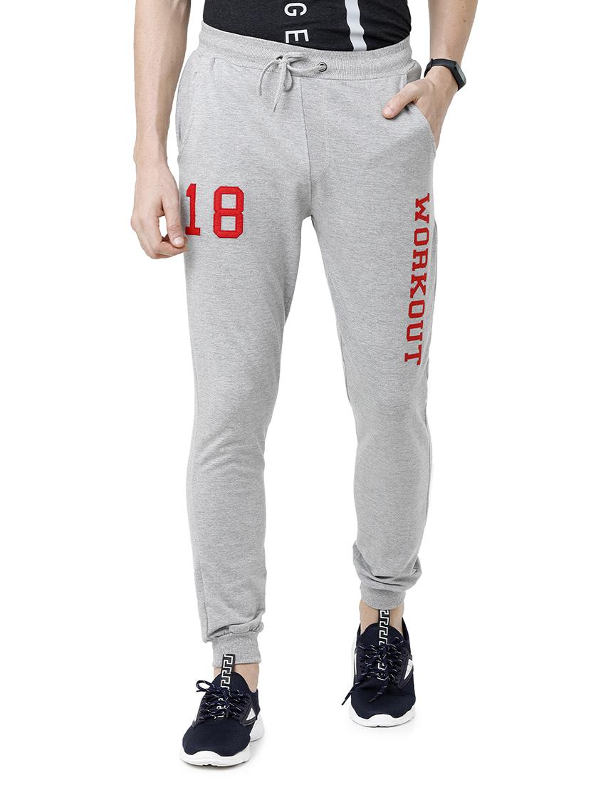 grey printed jogger - 17289716 -  Zoom Image - 0