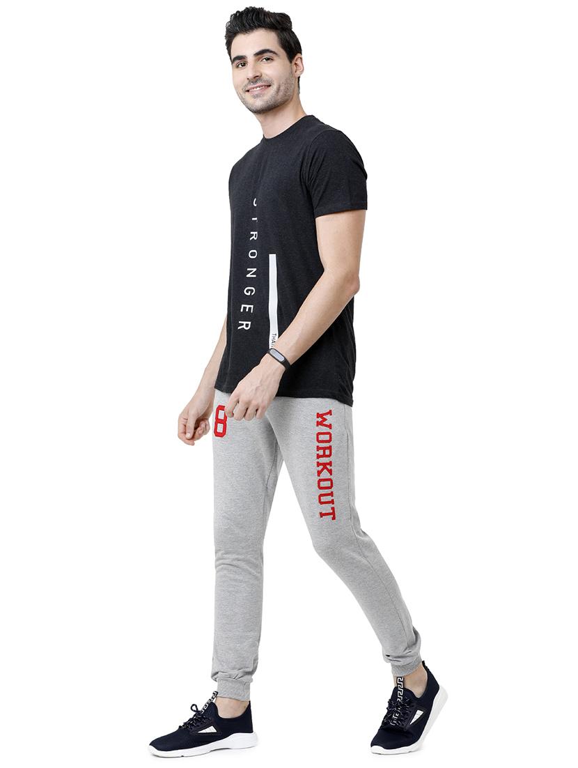 grey printed jogger - 17289716 - Standard Image - 3