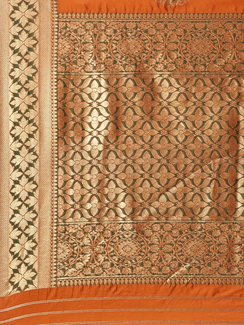 self design banarasi saree with blouse - 17290214 - Standard Image - 3