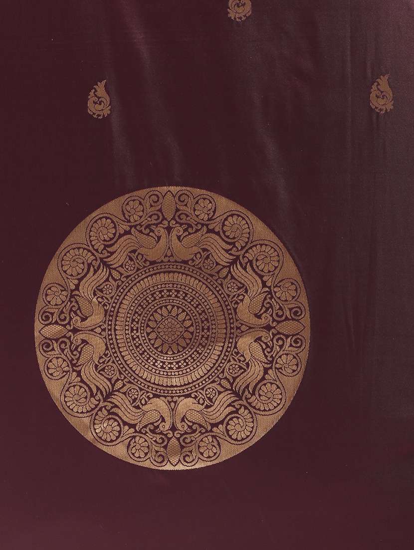 self design banarasi saree with blouse - 17290293 -  Standard Image - 3