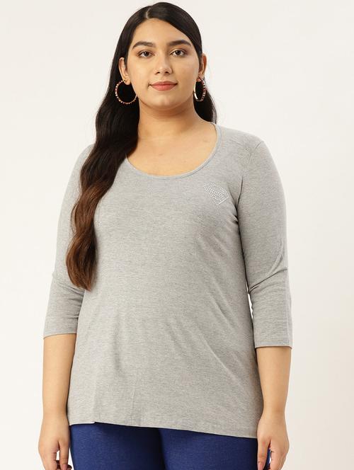 women's plain round neck t-shirt - 17291046 -  Standard Image - 0