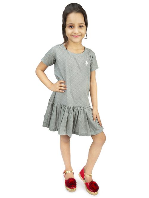 grey cotton frock - 17292291 -  Standard Image - 0