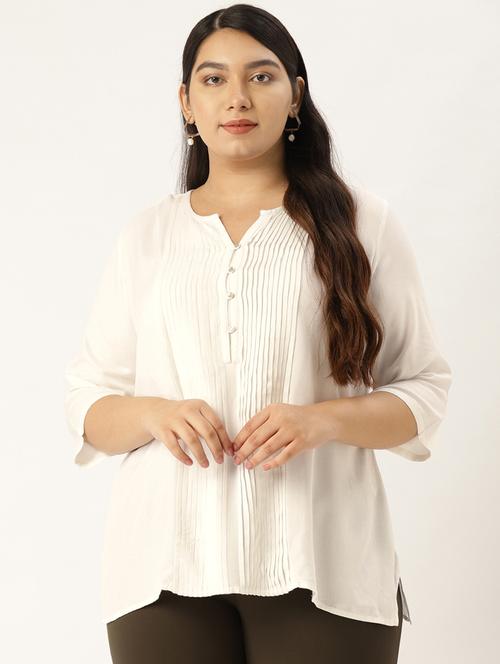 pin tuck detail tunics - 17293013 - Standard Image - 0