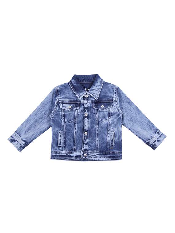 blue cotton blend bomber jackets & coat