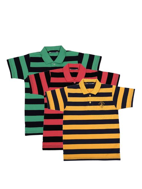 pack of 3 multi colored cotton t-shirt - 17295238 - Standard Image - 0
