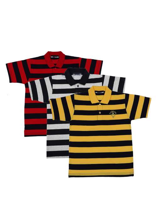 pack of 3 multi colored cotton t-shirt - 17295240 - Standard Image - 0