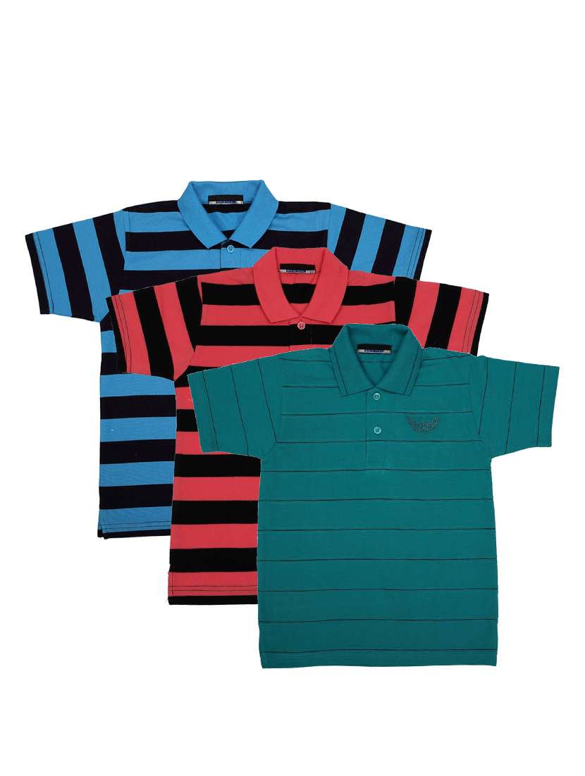 pack of 3 multi colored cotton t-shirt