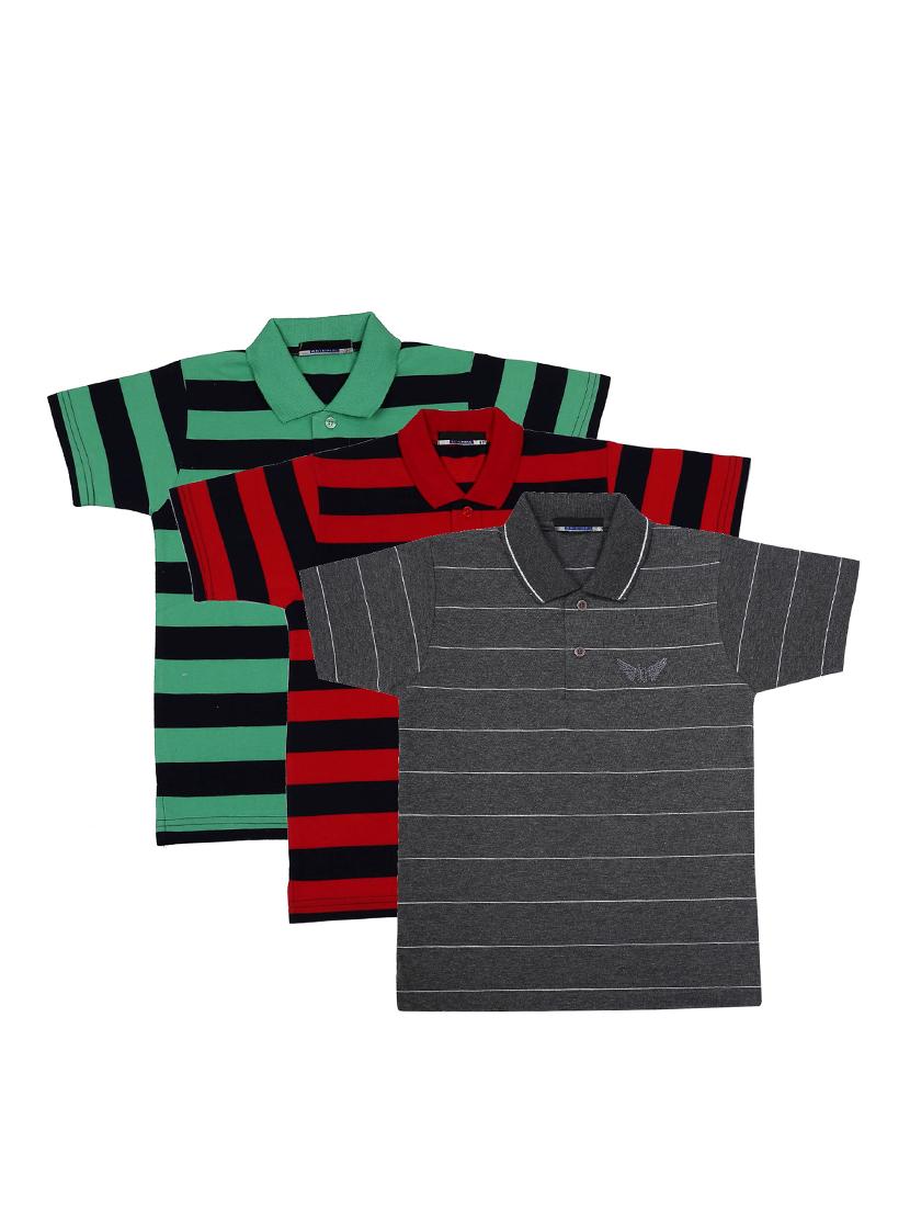 pack of 3 multi colored cotton t-shirt - 17295272 - Zoom Image - 0