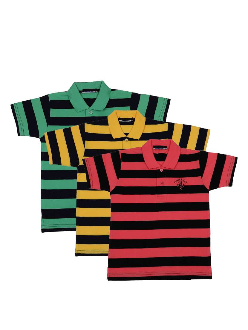 pack of 3 multi colored cotton t-shirt