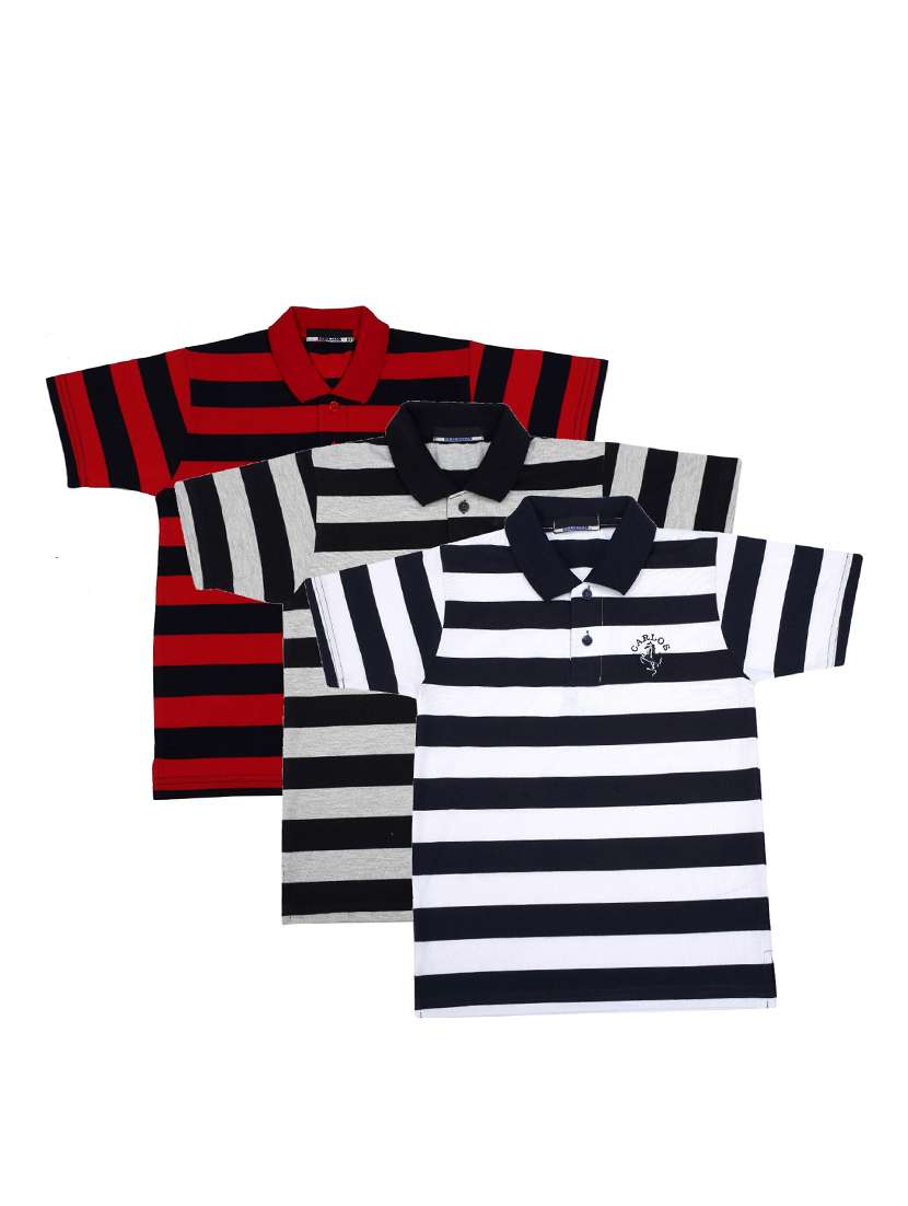 pack of 3 multi colored cotton t-shirt