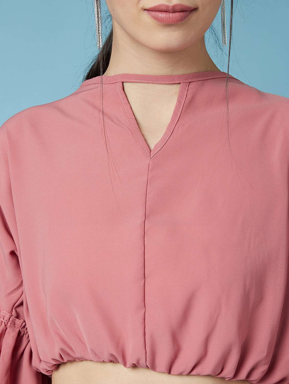 bell sleeves blosuon top - 17295723 - Standard Image - 5