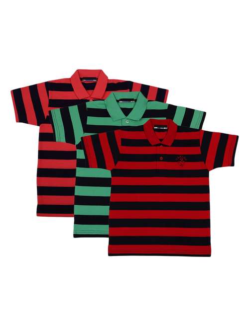 pack of 3 multi colored cotton t-shirt - 17297287 - Standard Image - 0