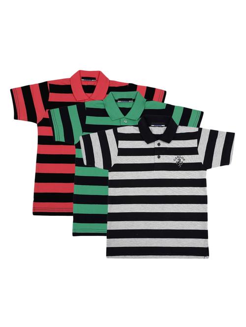 pack of 3 multi colored cotton t-shirt - 17297299 - Standard Image - 0