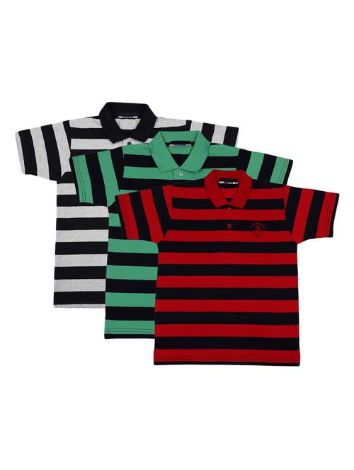 pack of 3 multi colored cotton t-shirt - 17297347 -  Standard Image - 0