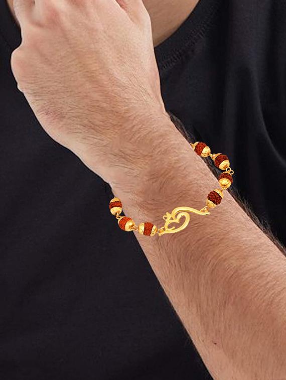 gold metal alloy bracelet - 17297627 - Standard Image - 3