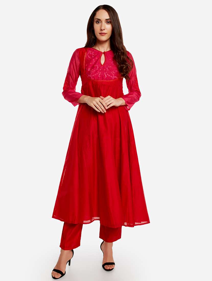 embroidered anarkali kurta