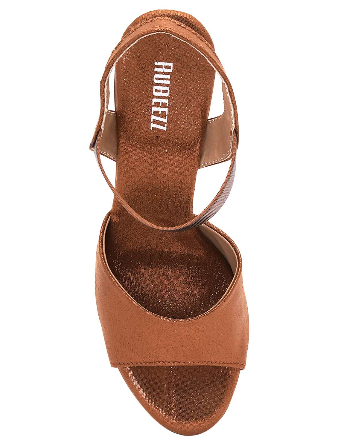 brown pu ankle strap sandals - 17298231 - Standard Image - 3