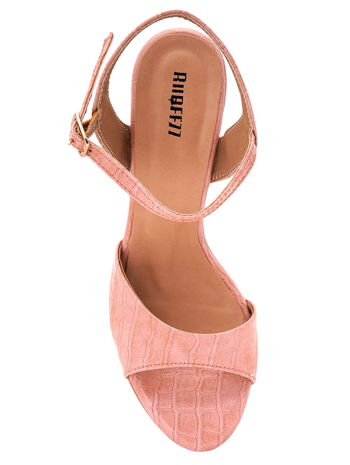 pink pu ankle strap sandals - 17298237 - Standard Image - 3