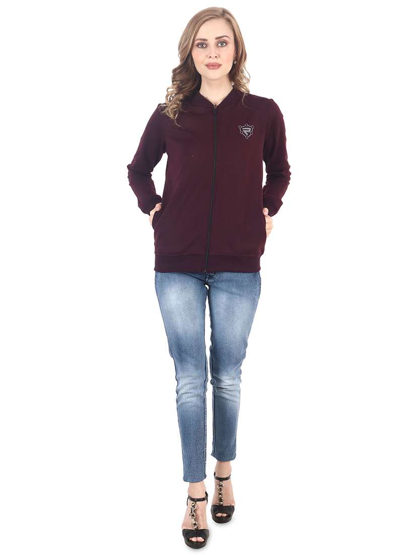 mandarin neck solid jacket - 17298450 - Standard Image - 3