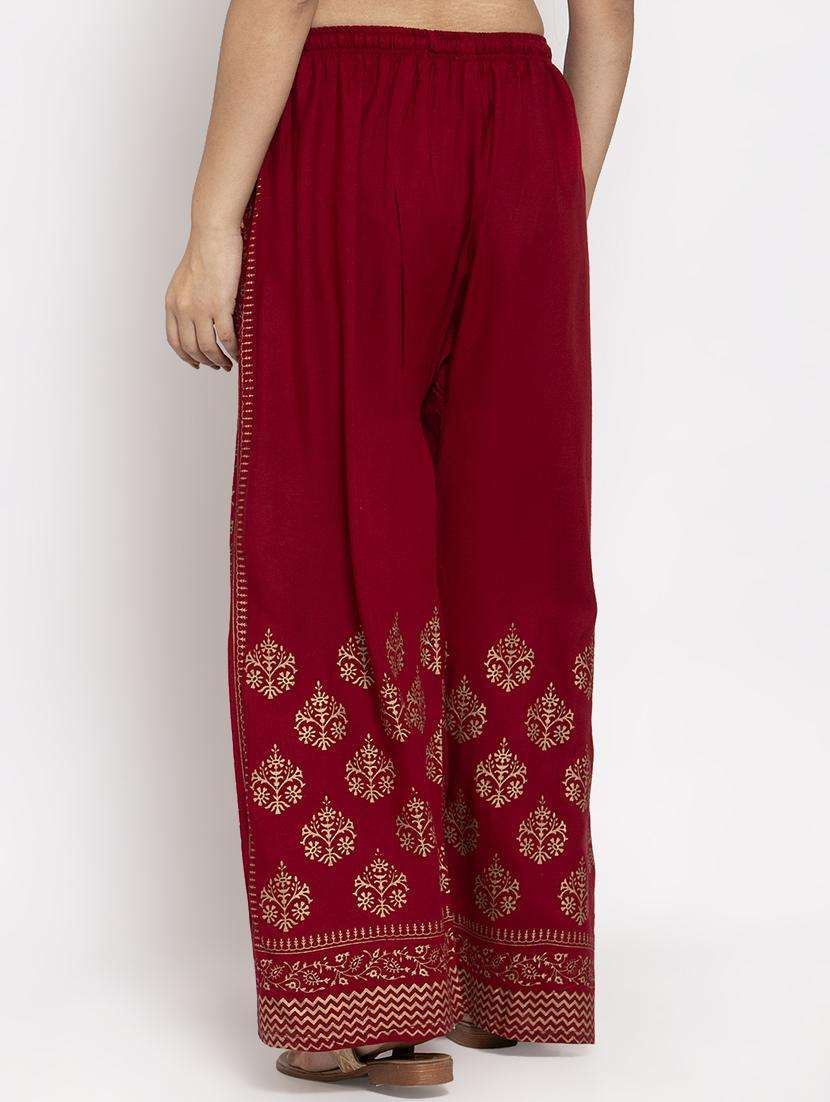 red printed cullottes palazzo - 17299668 -  Standard Image - 3