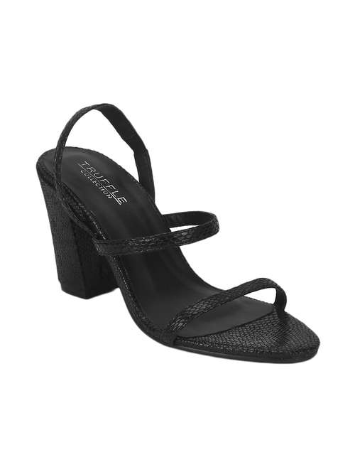 black back strap sandals - 17300142 -  Standard Image - 0