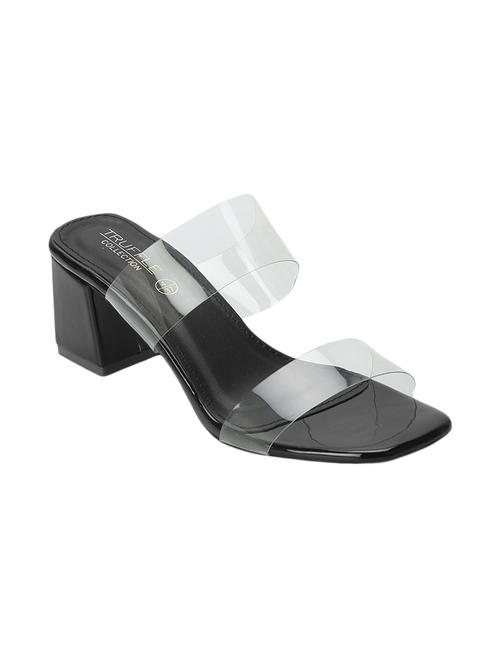 black pu mules sandals - 17300145 -  Standard Image - 0