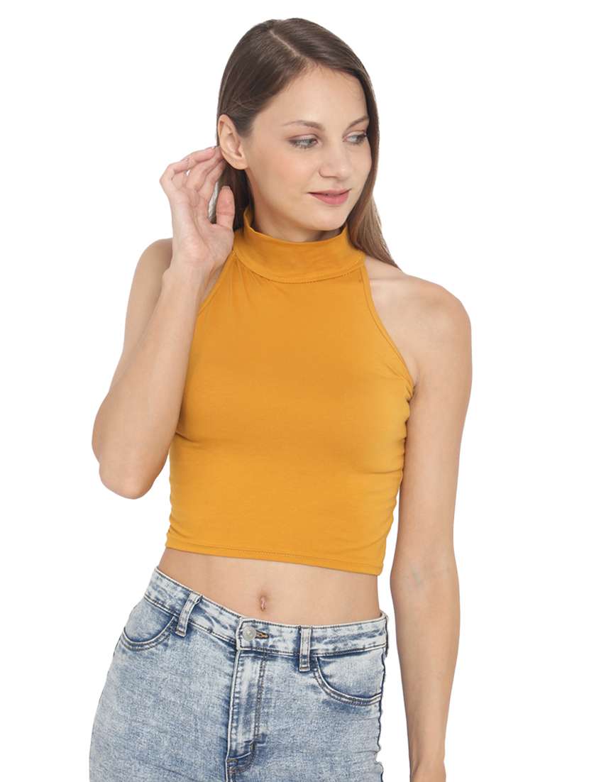 women's crop halter neck top - 17300183 -  Zoom Image - 0