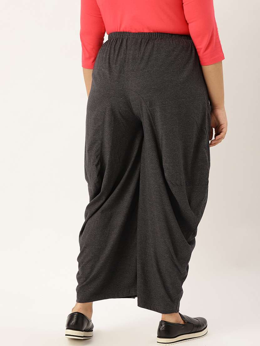 Solid Wide Leg Dhoti Salwar