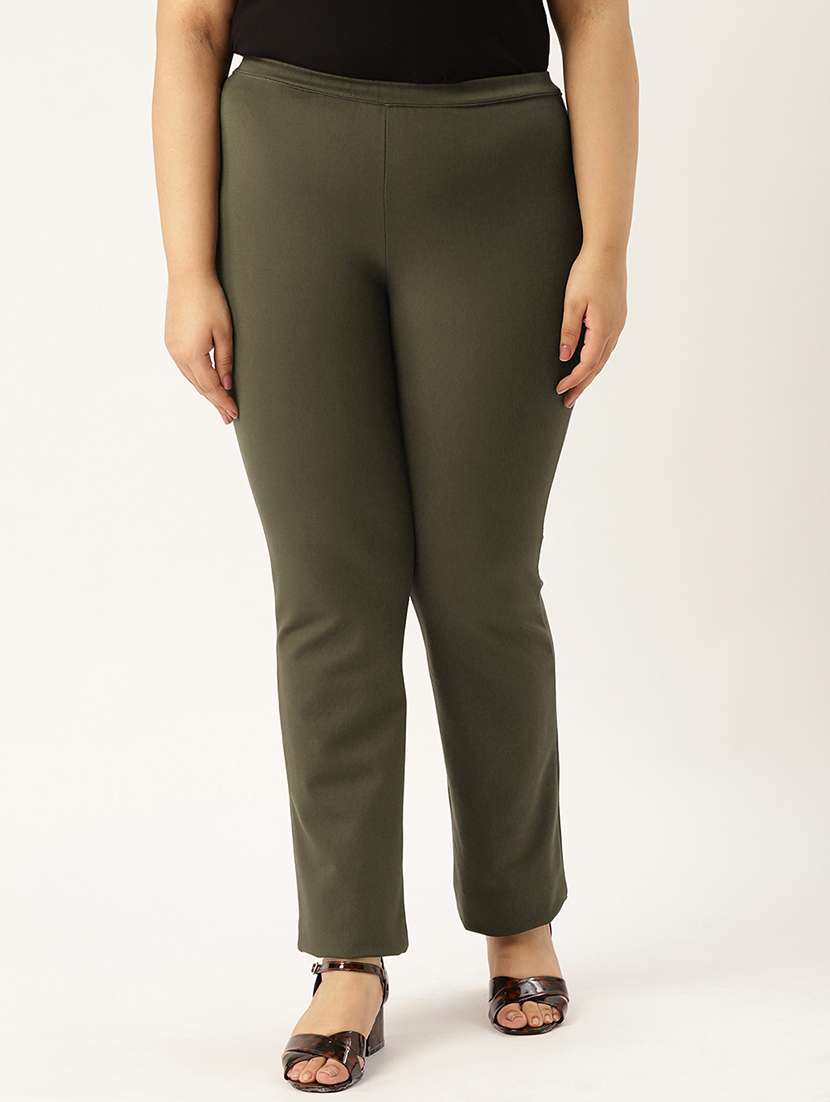 mid rise plus trousers  - 17300414 -  Zoom Image - 0