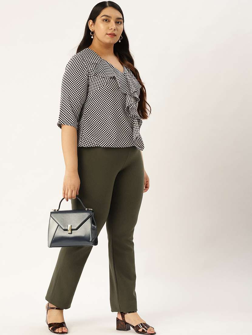mid rise plus trousers  - 17300414 -  Standard Image - 3