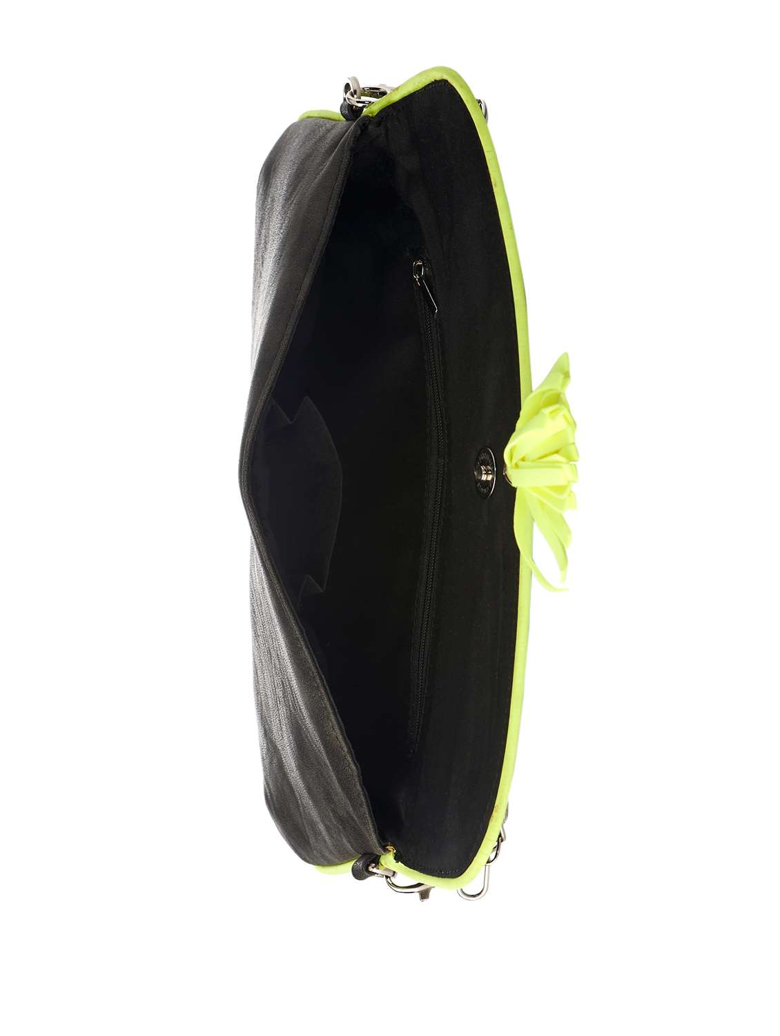 grey and neon green clutch - 17320 -  Standard Image - 3