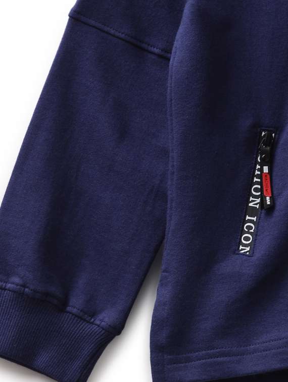 navy blue cotton sweatshirt - 17326289 -  Standard Image - 3