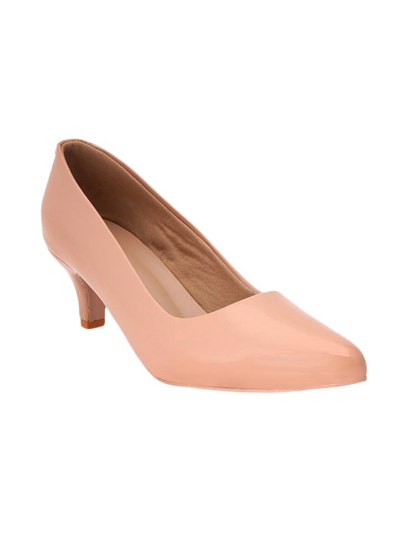 pink pu slip on pumps - 17326865 -  Zoom Image - 0