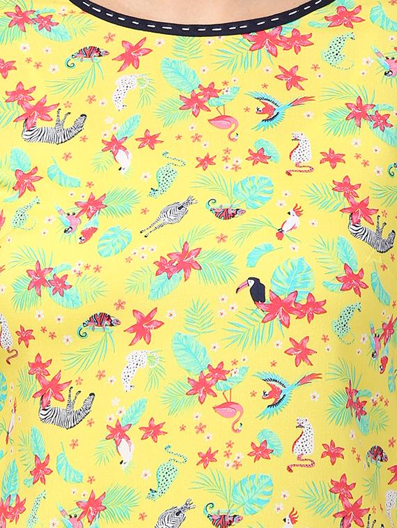 floral straight kurta - 17327289 - Standard Image - 5